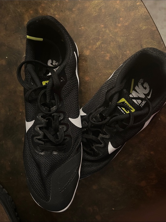 Nike Other - Nike Black and White Men's Training Sneakers with Lime Accents